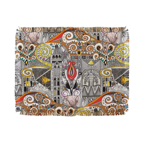 Sharon Turner nouveau elemental red Throw Blanket