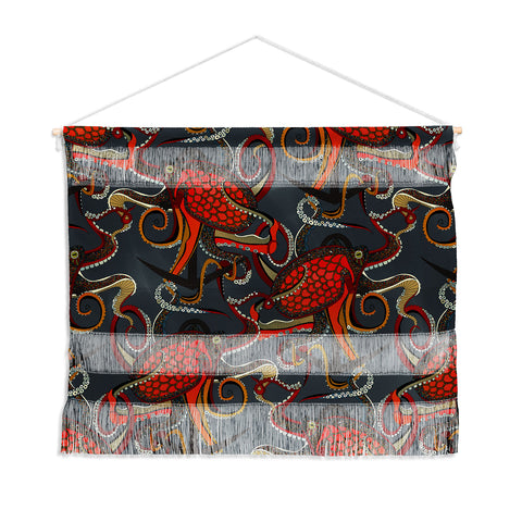 Sharon Turner octopus ink gunmetal Wall Hanging Landscape