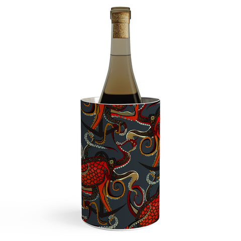 Sharon Turner octopus ink gunmetal Wine Chiller