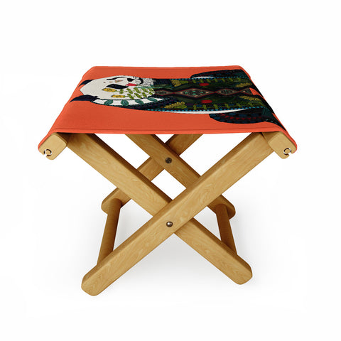 Sharon Turner panda Folding Stool
