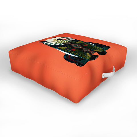 Sharon Turner panda Outdoor Floor Cushion
