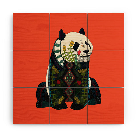 Sharon Turner panda Wood Wall Mural
