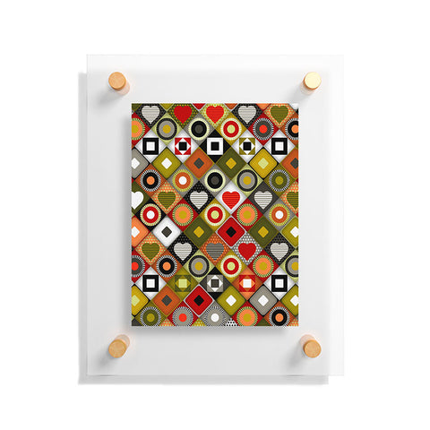 Sharon Turner parava festive diamond Floating Acrylic Print