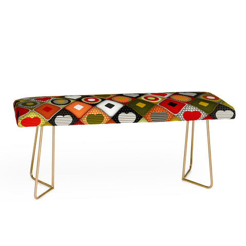 Sharon Turner parava festive diamond Bench