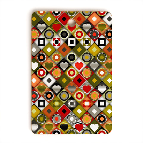 Sharon Turner parava festive diamond Cutting Board Rectangle