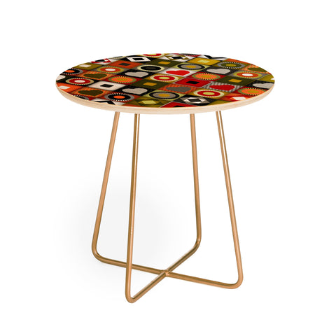 Sharon Turner parava festive diamond Round Side Table