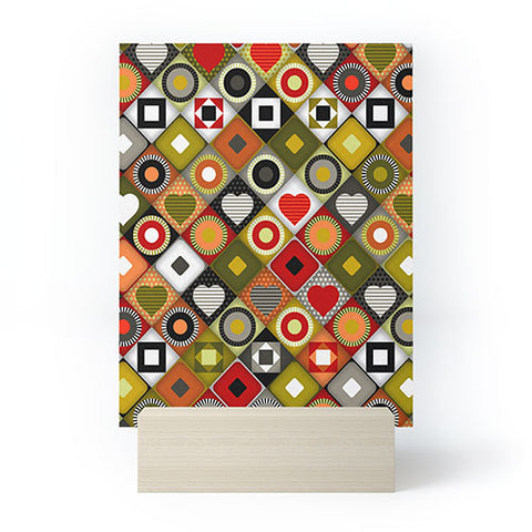 Sharon Turner parava festive diamond Mini Art Print