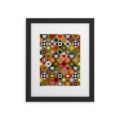 Sharon Turner parava festive diamond Framed Art Print