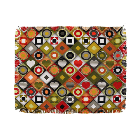 Sharon Turner parava festive diamond Throw Blanket