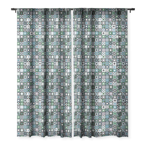 Sharon Turner parava midnight Sheer Window Curtain