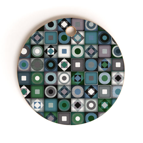 Sharon Turner parava midnight Cutting Board Round
