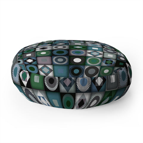 Sharon Turner parava midnight Floor Pillow Round