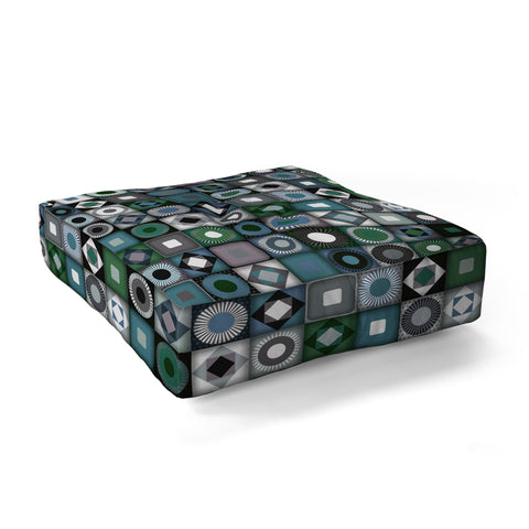Sharon Turner parava midnight Floor Pillow Square