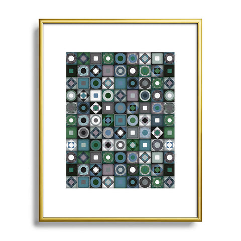 Sharon Turner parava midnight Metal Framed Art Print