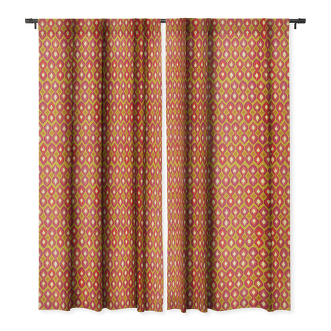 Sharon Turner Party Boardwalk Ikat Blackout Window Curtain