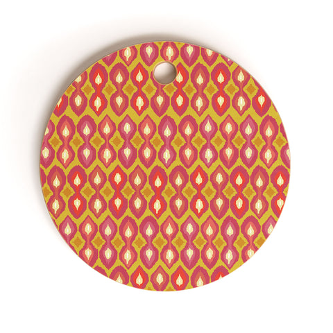 Sharon Turner Party Boardwalk Ikat Cutting Board Round