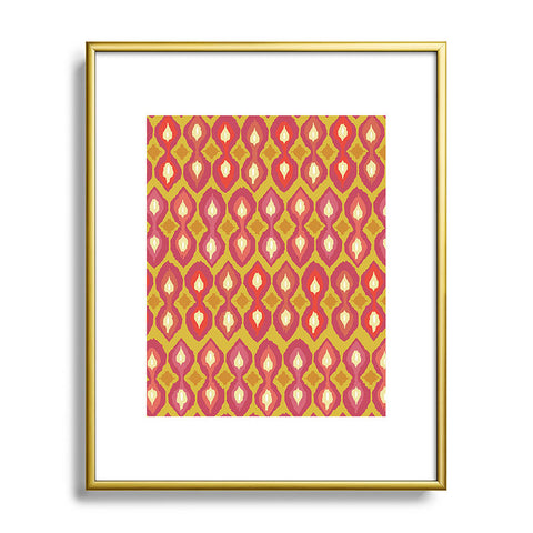 Sharon Turner Party Boardwalk Ikat Metal Framed Art Print