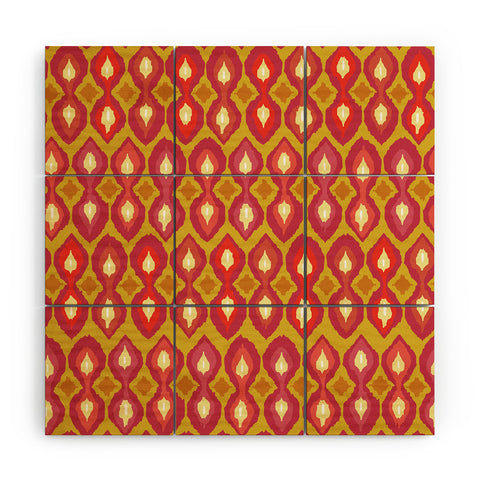 Sharon Turner Party Boardwalk Ikat Wood Wall Mural