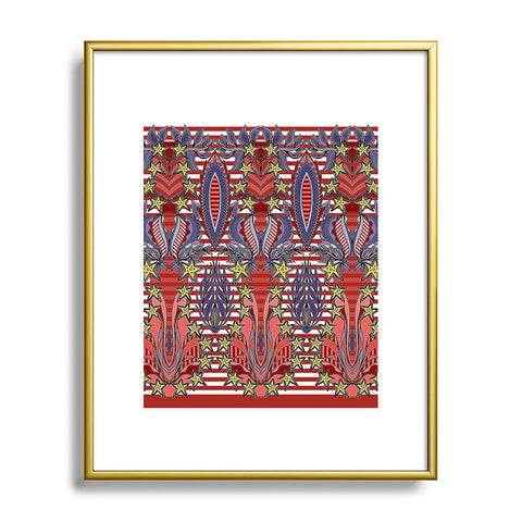 Sharon Turner Patriotic Celebration Metal Framed Art Print