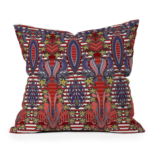 Sharon Turner Patriotic Celebration Throw Pillow