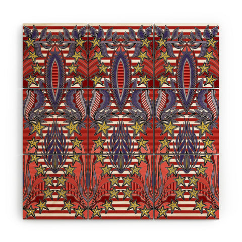 Sharon Turner Patriotic Celebration Wood Wall Mural