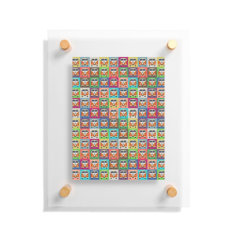 Sharon Turner Peace Campers Floating Acrylic Print