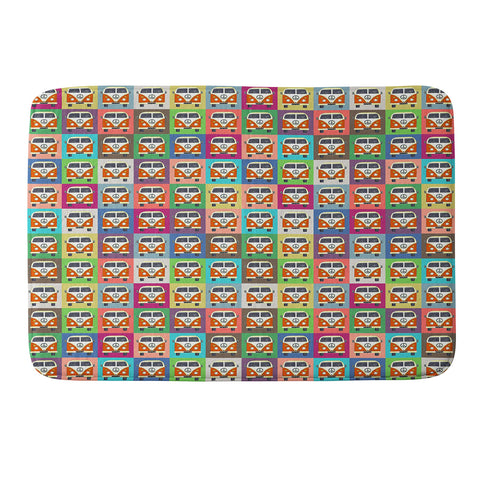 Sharon Turner Peace Campers Memory Foam Bath Mat