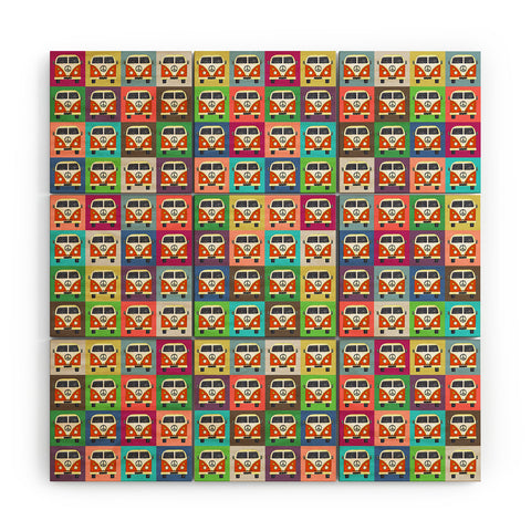 Sharon Turner Peace Campers Wood Wall Mural