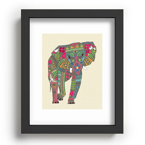 Sharon Turner Peace Elephant Recessed Framing Rectangle