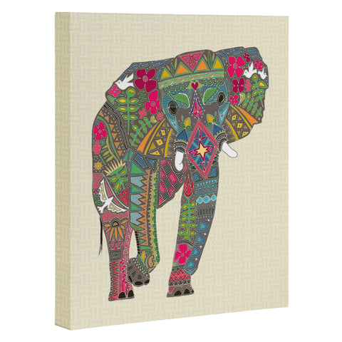 Sharon Turner Peace Elephant Art Canvas