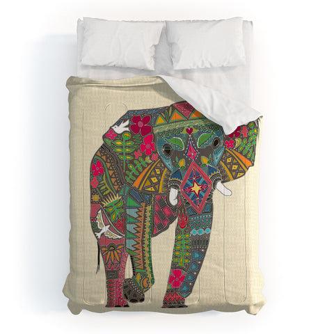 Sharon Turner Peace Elephant Comforter