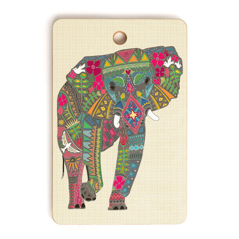 Sharon Turner Peace Elephant Cutting Board Rectangle