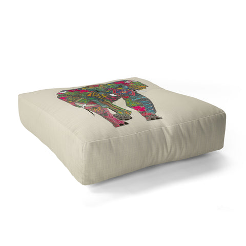 Sharon Turner Peace Elephant Floor Pillow Square
