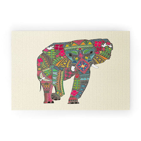 Sharon Turner Peace Elephant Welcome Mat