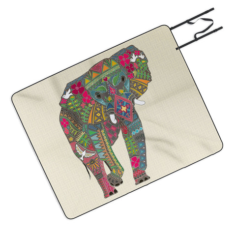 Sharon Turner Peace Elephant Picnic Blanket