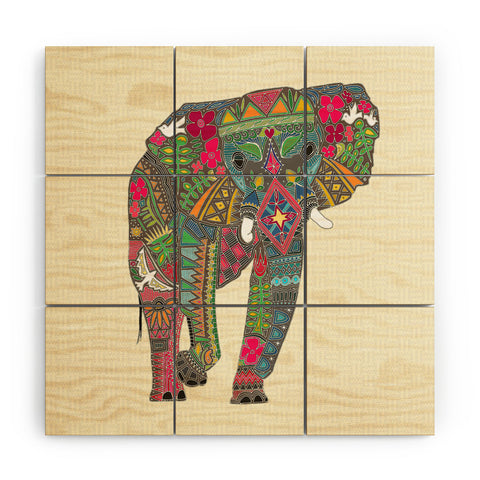 Sharon Turner Peace Elephant Wood Wall Mural