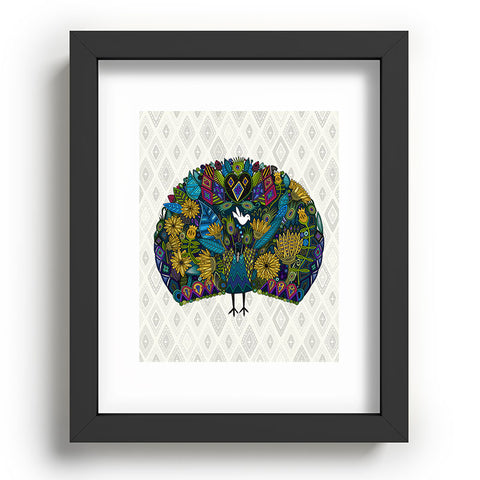 Sharon Turner Peacock Garden Recessed Framing Rectangle