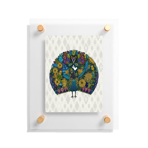 Sharon Turner Peacock Garden Floating Acrylic Print