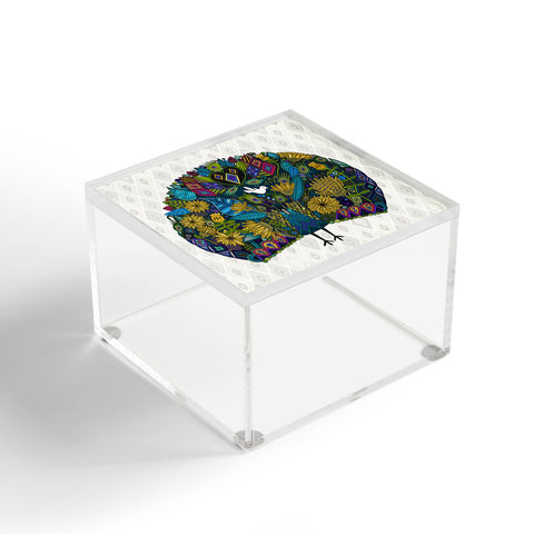 Sharon Turner Peacock Garden Acrylic Box