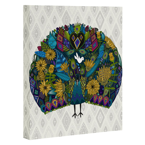 Sharon Turner Peacock Garden Art Canvas