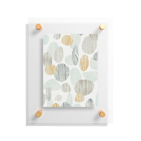 Sharon Turner pebbles copper Floating Acrylic Print
