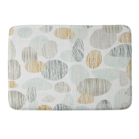 Sharon Turner pebbles copper Memory Foam Bath Mat