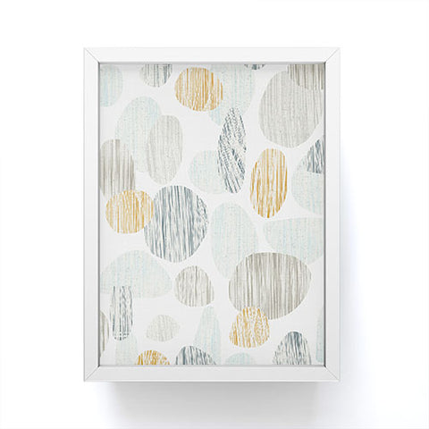 Sharon Turner pebbles copper Framed Mini Art Print