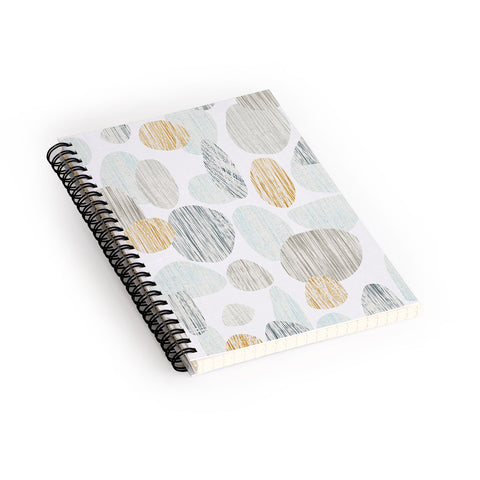 Sharon Turner pebbles copper Spiral Notebook