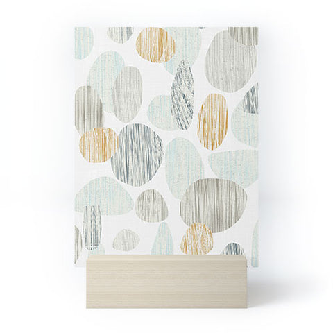 Sharon Turner pebbles copper Mini Art Print