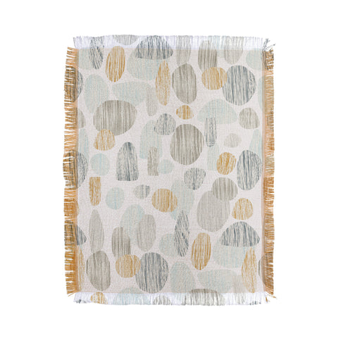 Sharon Turner pebbles copper Throw Blanket