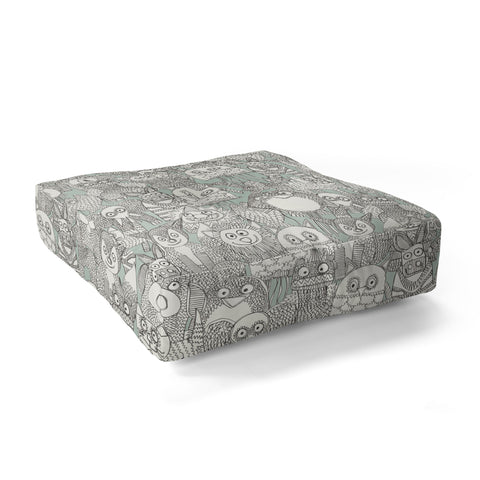 Sharon Turner pencil pinatas Floor Pillow Square