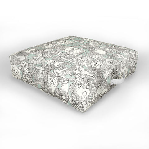 Sharon Turner pencil pinatas Outdoor Floor Cushion