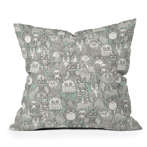 Sharon Turner pencil pinatas Throw Pillow