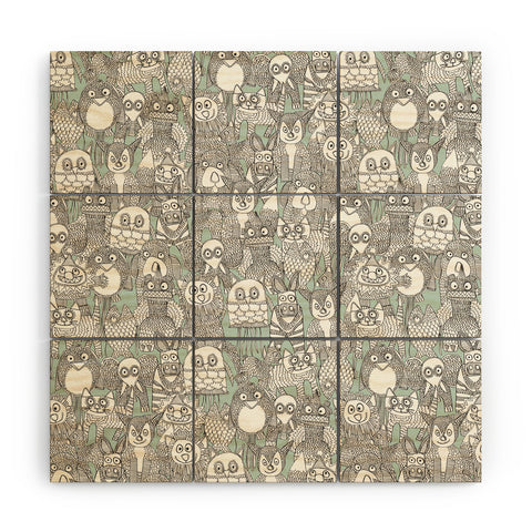 Sharon Turner pencil pinatas Wood Wall Mural